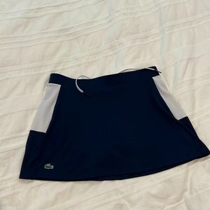 Lacoste Navy and White Sport Mini Skirt